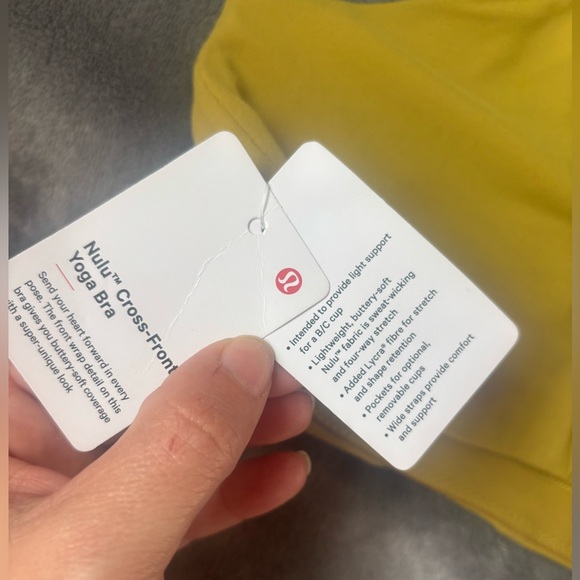 Lululemon Nulu Cross-Front Yoga Bra *Light Support, B/C Cups
Auric Gold Size 6 - Picture 5 of 7